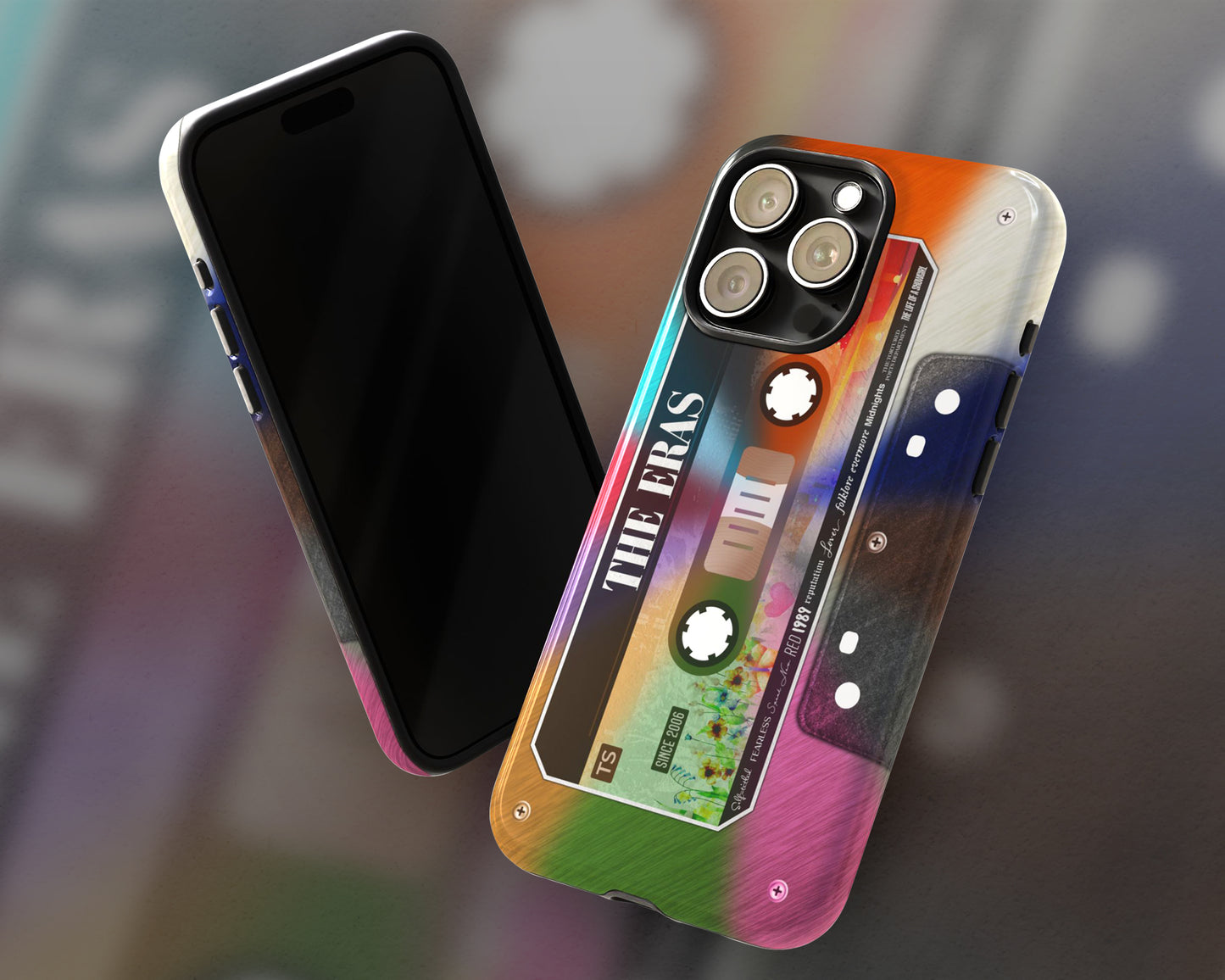 The Eras cassette tape iPhone case