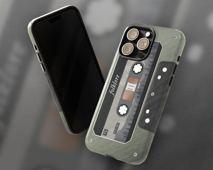Folklore era cassette tape iPhone case