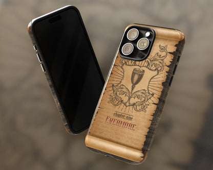 Evermore era medieval scroll iPhone case