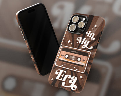 In my Evermore era vintage cassette tape iPhone case