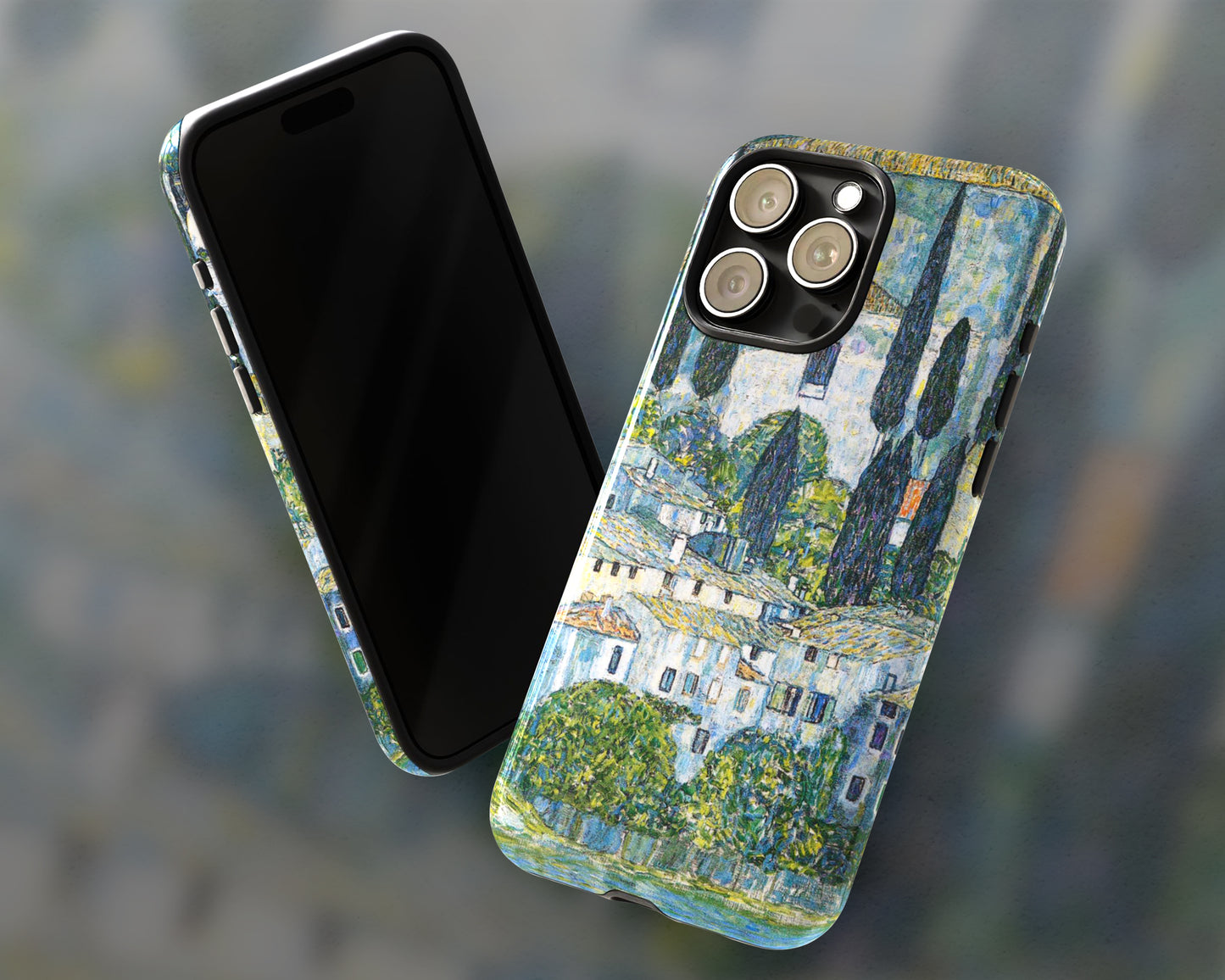 Gustav Klimt - Kirche in Cassone iPhone case