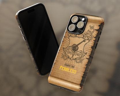 Fearless era medieval scroll iPhone case