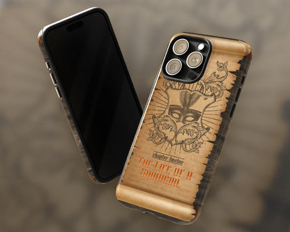 Life of Showgirl era medieval scroll iPhone case