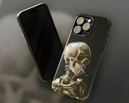 Vincent van Gogh - Head of a Skeleton with a Burning Cigarette iPhone case