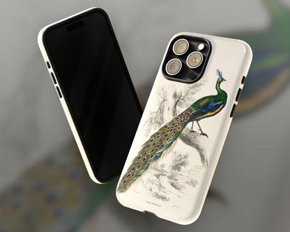 Sir William Jardine - A Majestic Male Peafowl Portrait from The Naturalist's Library iPhone case