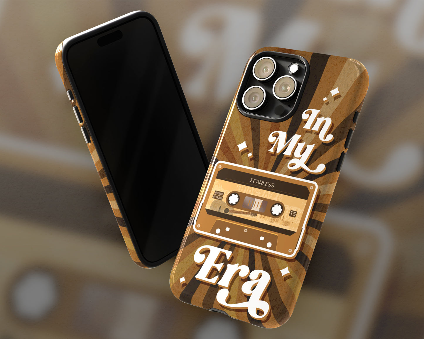 In my Fearless era vintage cassette tape iPhone case