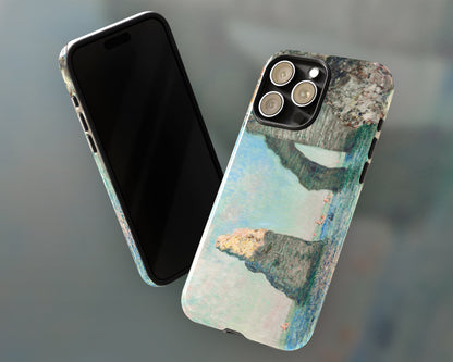 Claude Monet - Cliffs at Étretat iPhone case