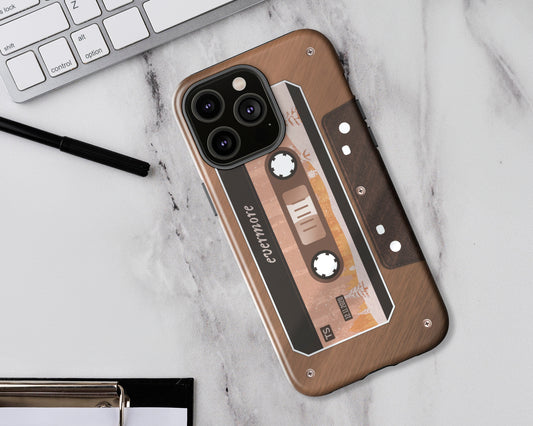 Evermore era cassette tape iPhone case