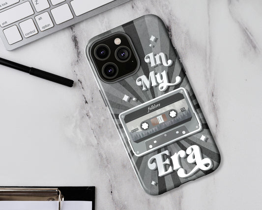 In my Folklore era vintage cassette tape iPhone case