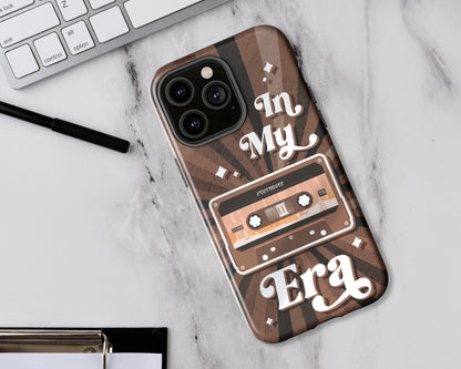In my Evermore era vintage cassette tape iPhone case