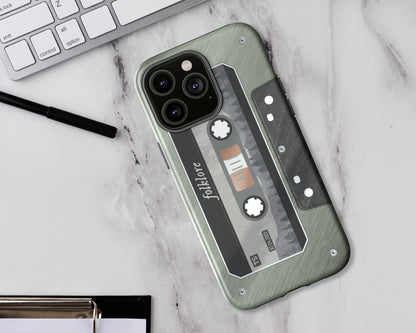 Folklore era cassette tape iPhone case