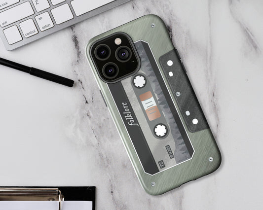 Folklore era cassette tape iPhone case