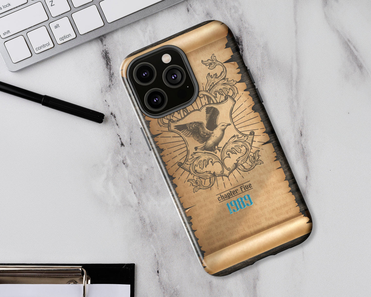 1989 era medieval scroll iPhone case