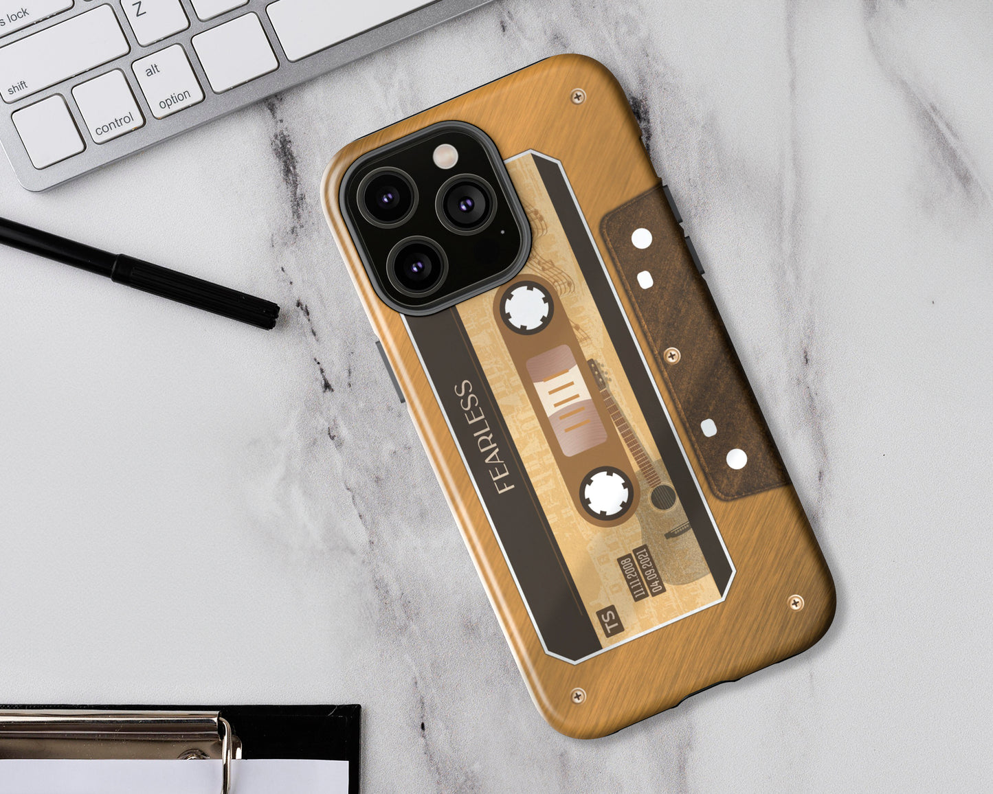 Fearless era cassette tape iPhone case