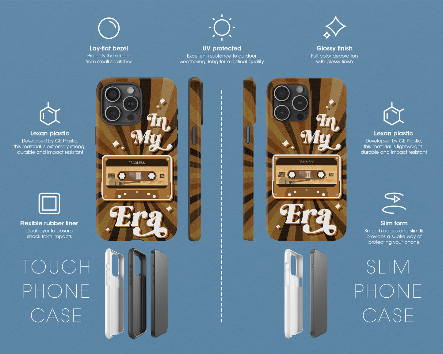 In my Fearless era vintage cassette tape iPhone case