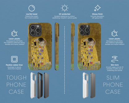 Gustav Klimt - The Kiss iPhone case