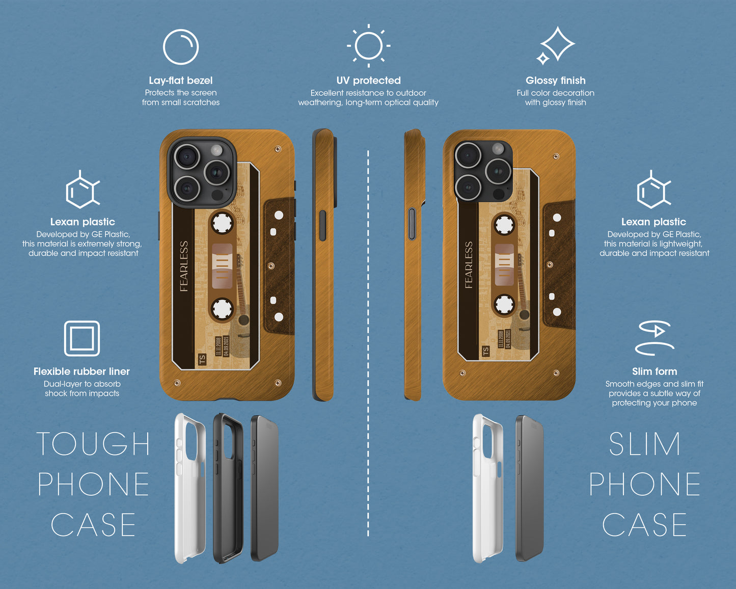 Fearless era cassette tape iPhone case