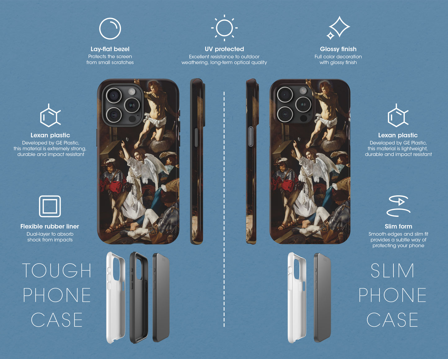 Cecco del Caravaggio - Resurrection iPhone case