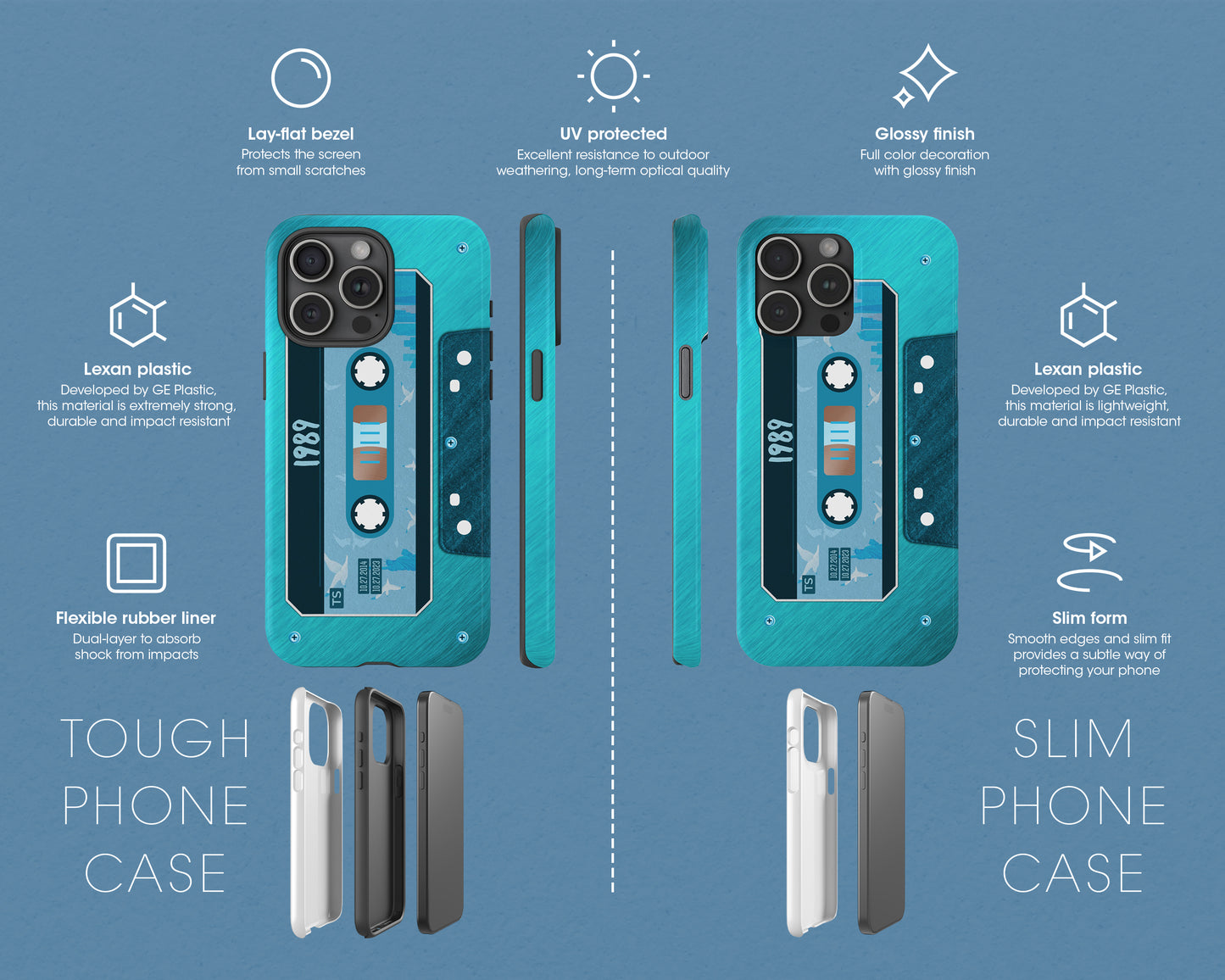 1989 era cassette tape iPhone case