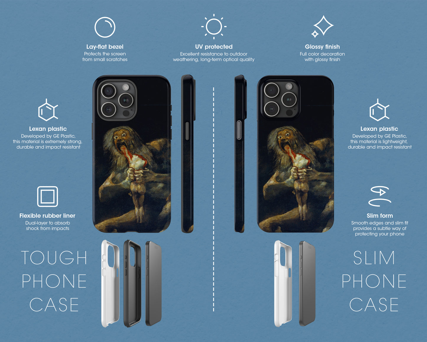 Francisco Goya - Saturn Devouring His Son iPhone case