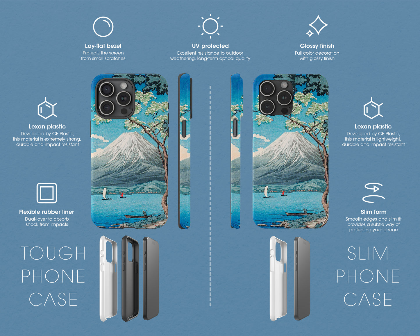 Hiroaki Takahashi - Mount Fuji from Lake Yamanaka iPhone case