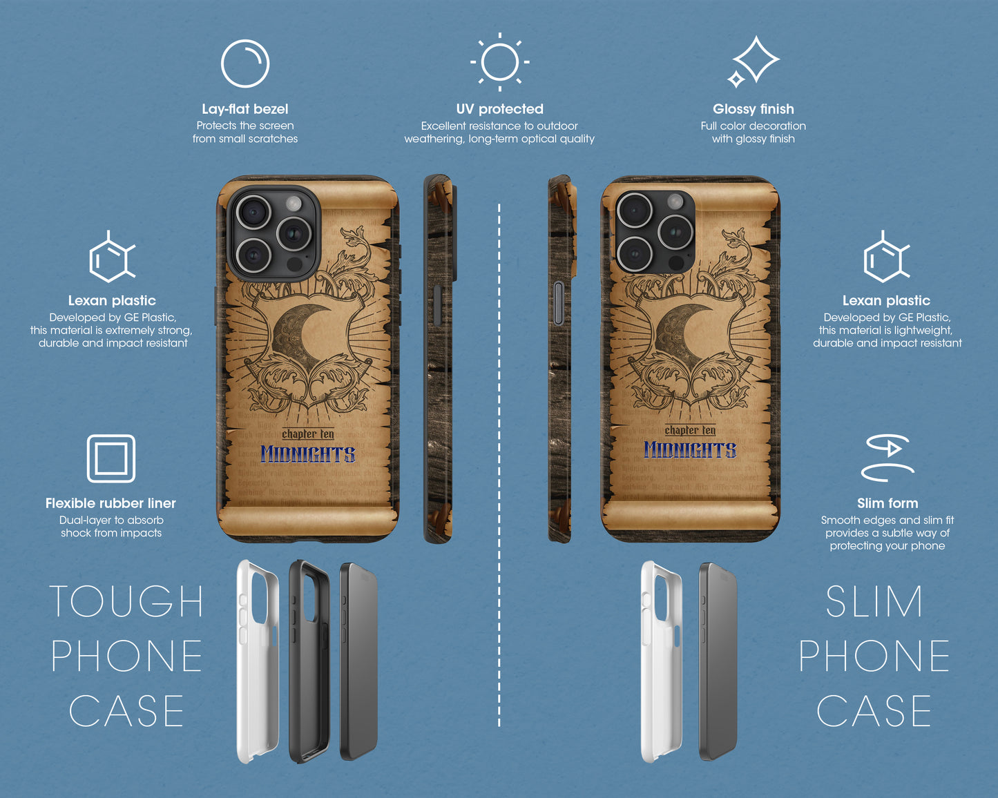 Midnights era medieval scroll iPhone case