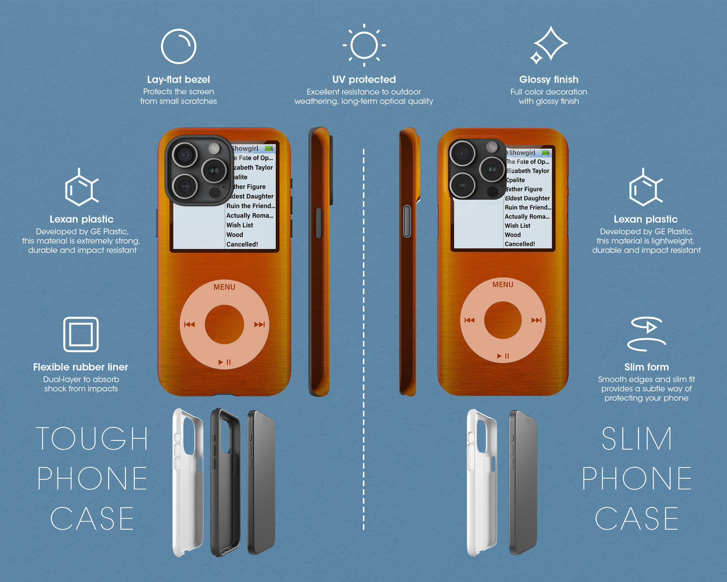 Life of Showgirl era iPod Nano style iPhone case