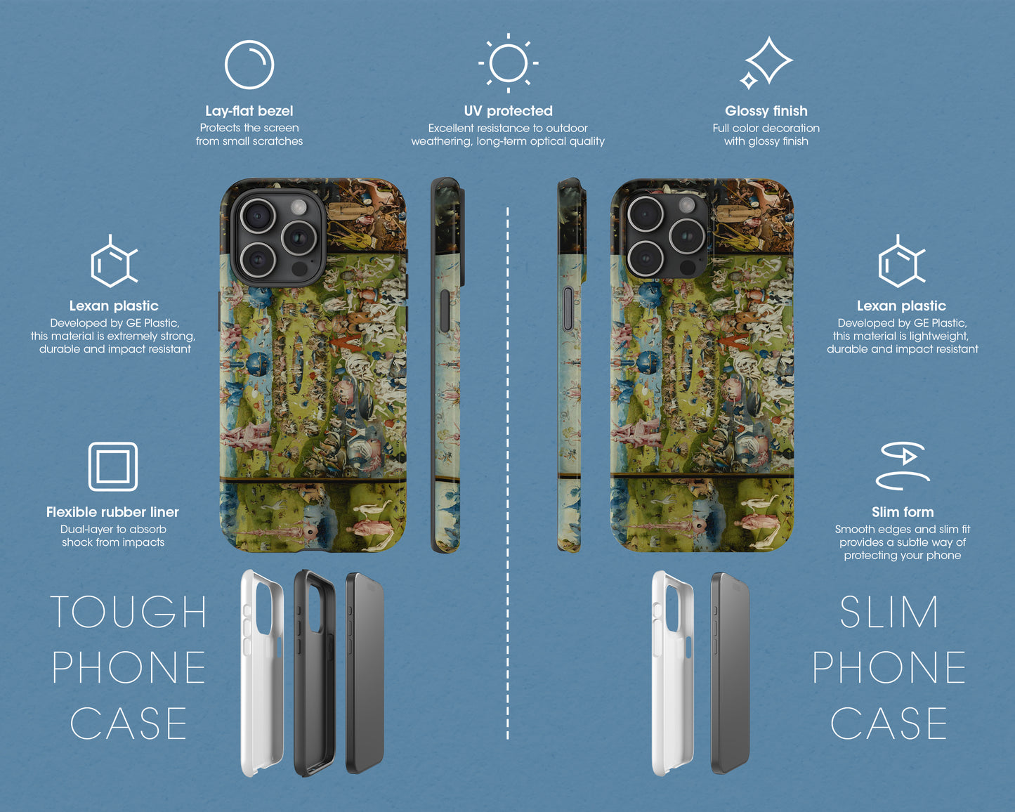 Hieronymus Bosch - The Garden of Earthly Delights iPhone case