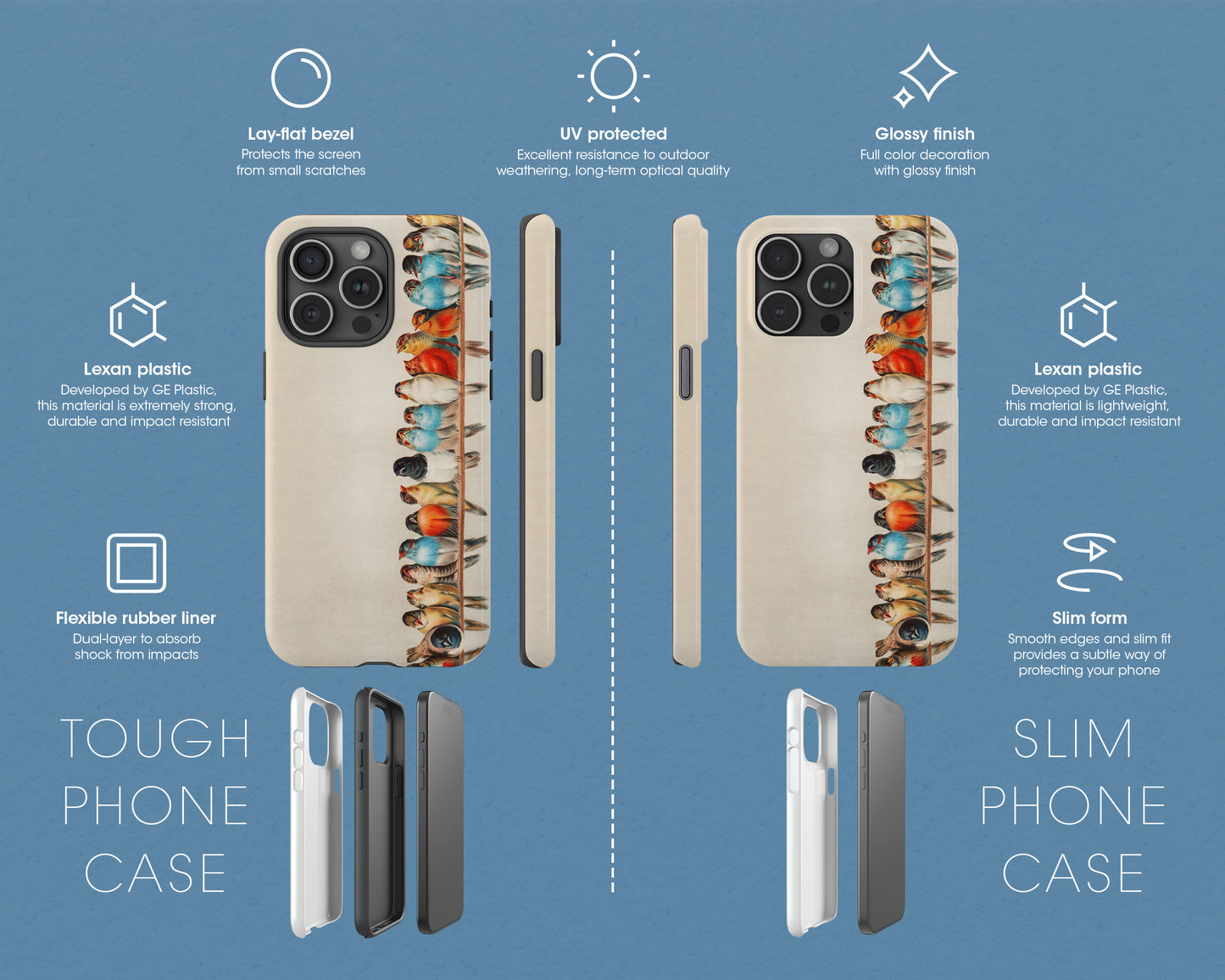 Hector Giacomelli - A Perch of Birds iPhone case