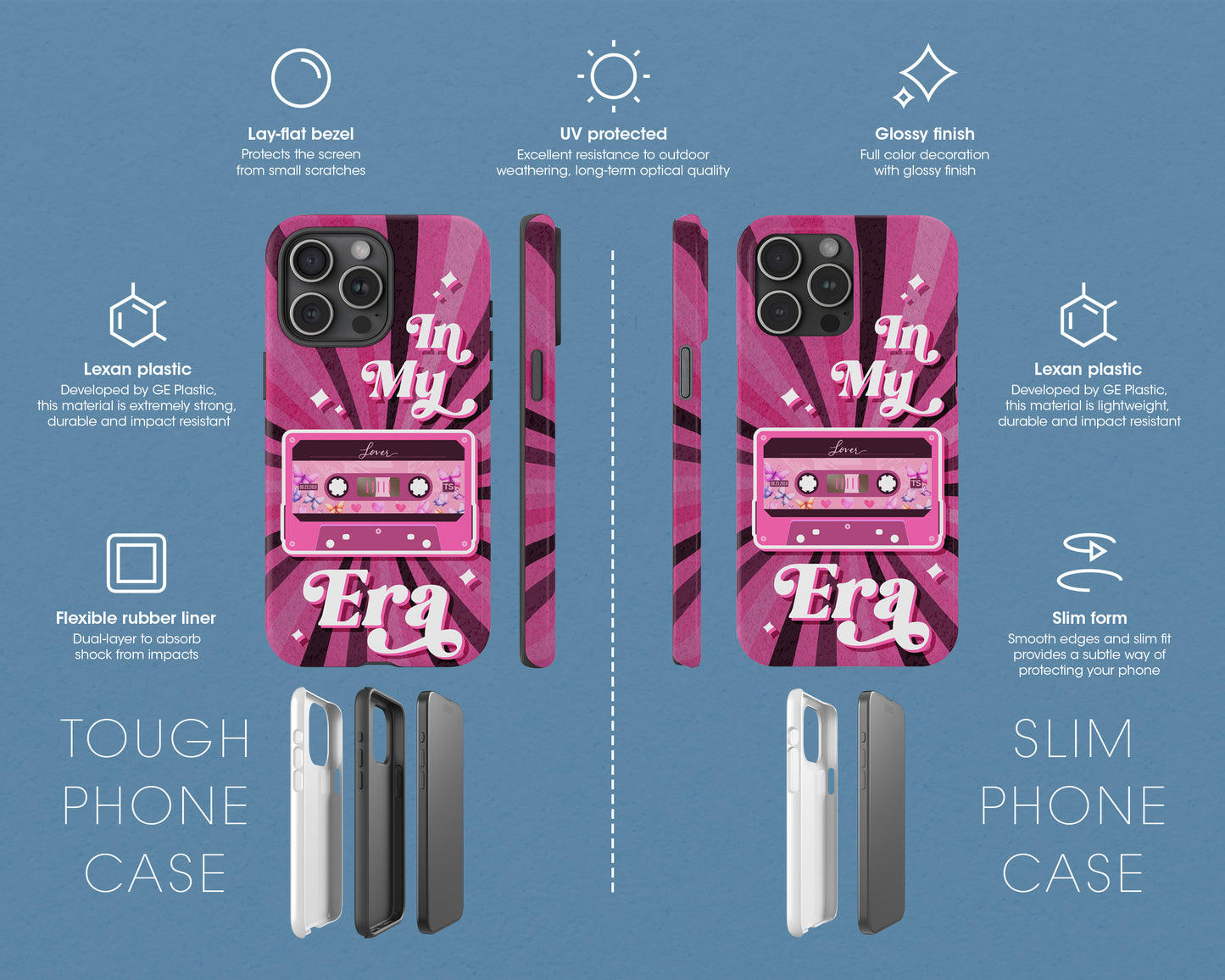 In my Lover era vintage cassette tape iPhone case