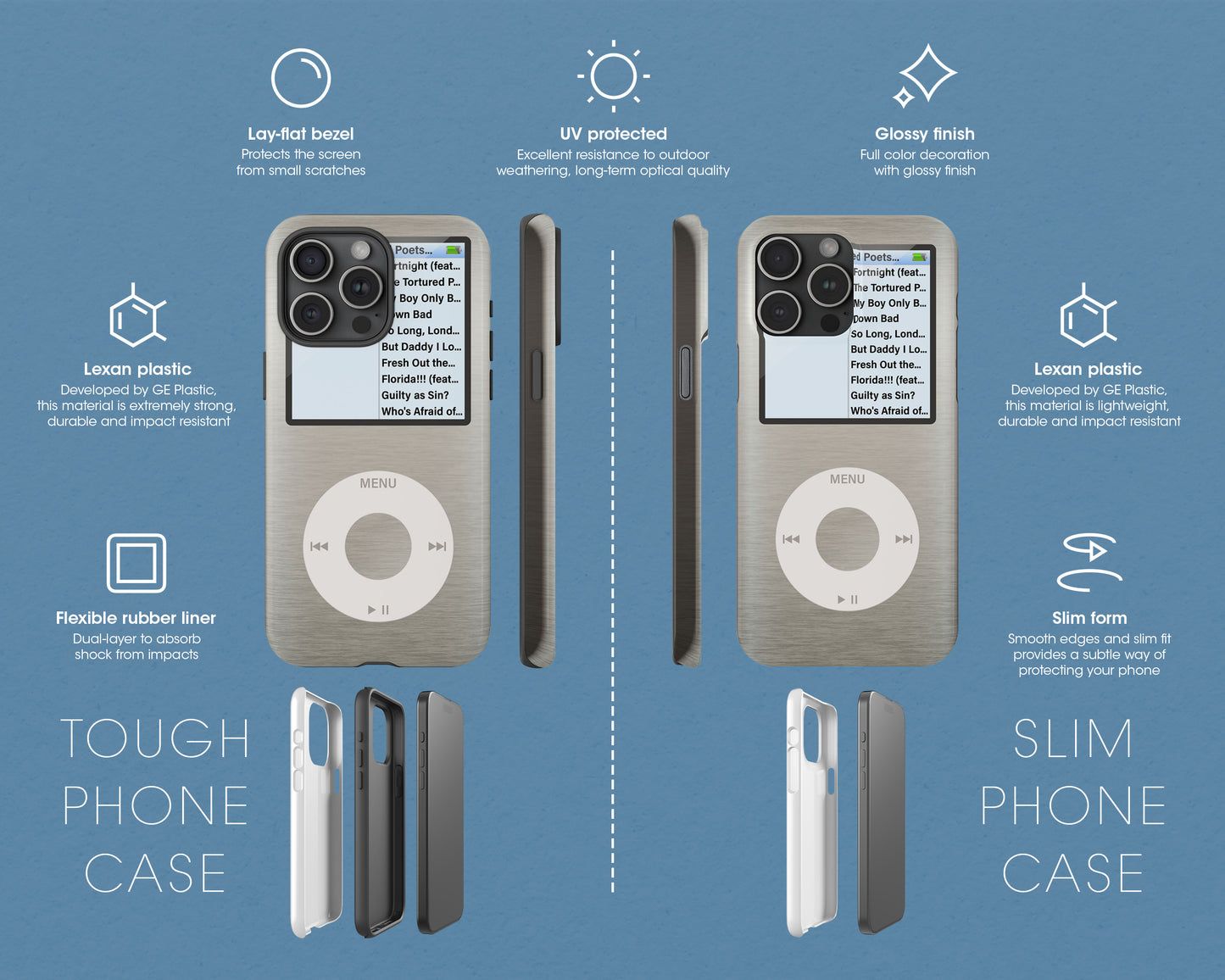 Tortured Poets era iPod Nano style iPhone case