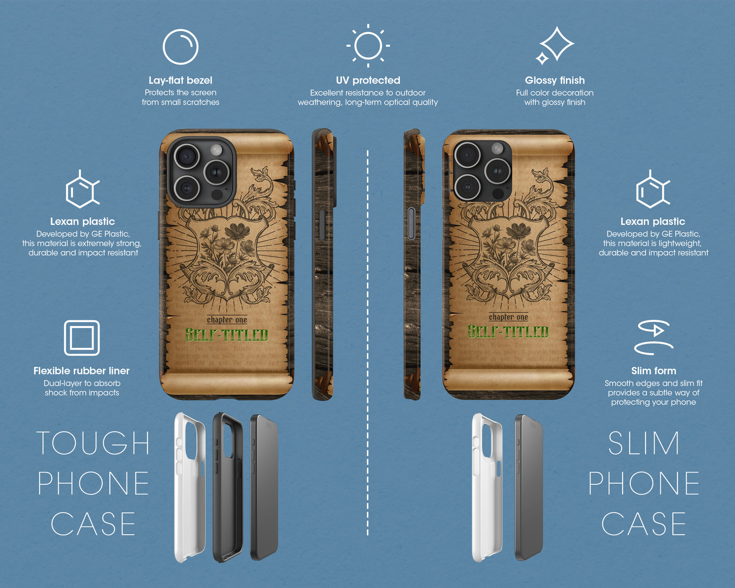 Self-titled era medieval scroll iPhone case