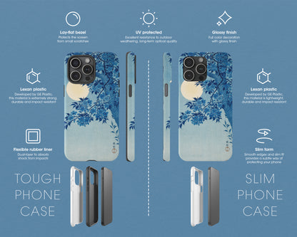 Ohara Koson - Blossoming Cherry on a Moonlit Night iPhone case