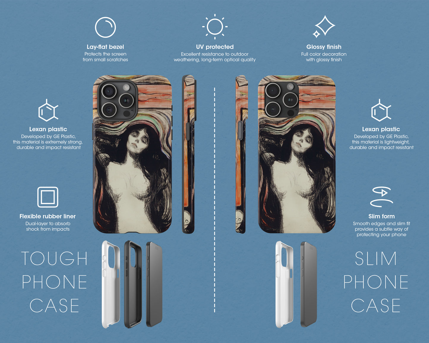 Edvard Munch - Madonna iPhone case