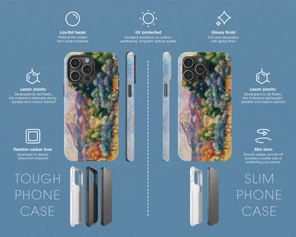 Pierre-Auguste Renoir - Montagne Sainte-Victoire (Paysage) iPhone case