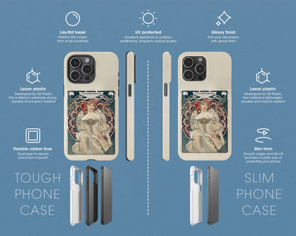 Alphonse Maria Mucha - F. Champenois Imprimeur-Editeur iPhone case