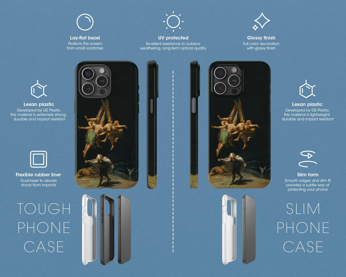 Francisco Goya - Witches' Flight iPhone case