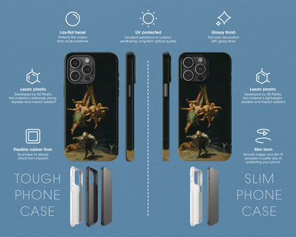 Francisco Goya - Witches' Flight iPhone case