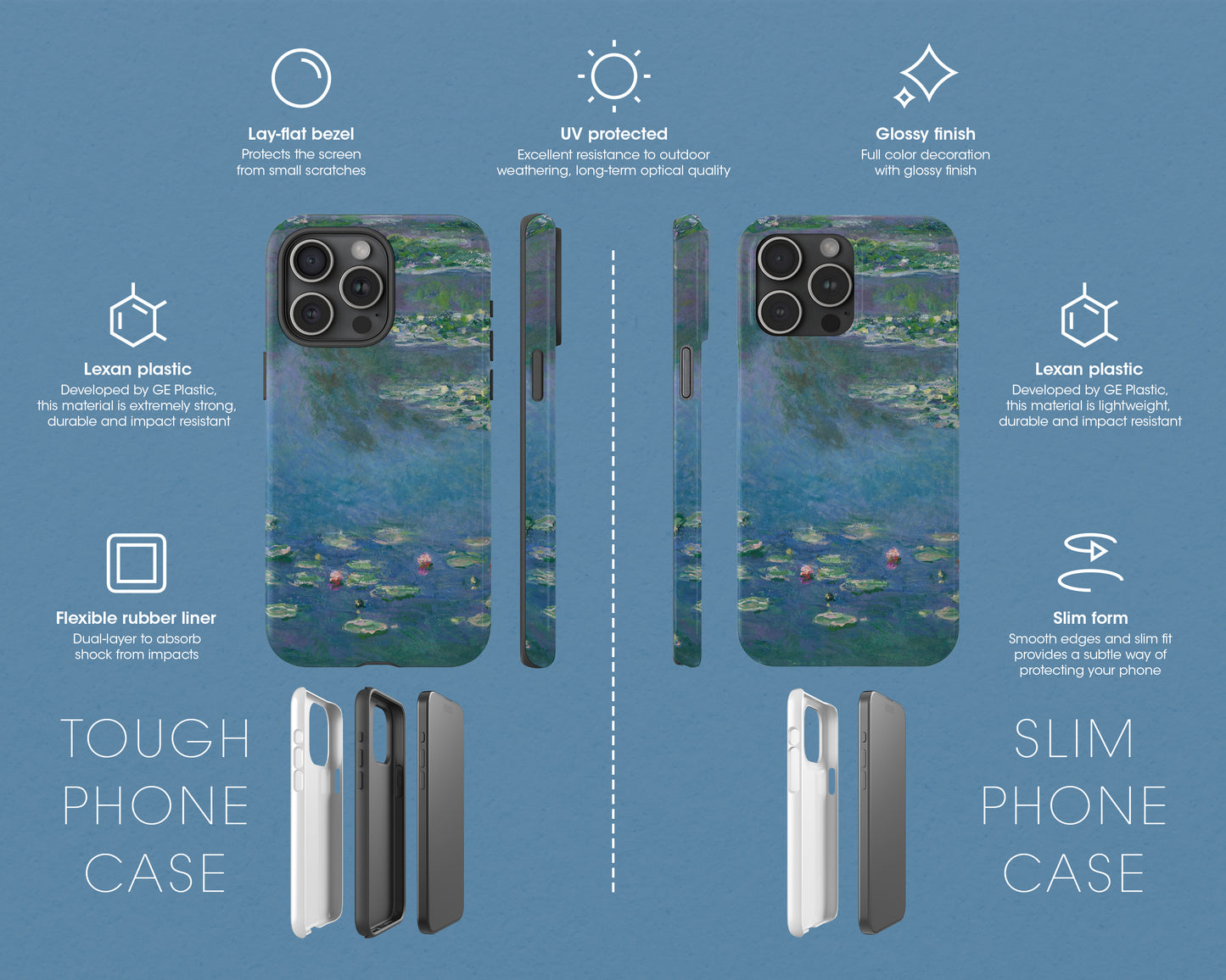 Claude Monet - Water Lilies iPhone case