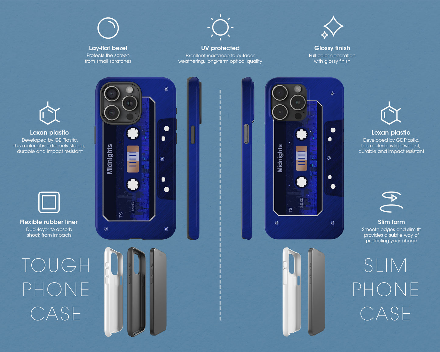 Midnights era cassette tape iPhone case