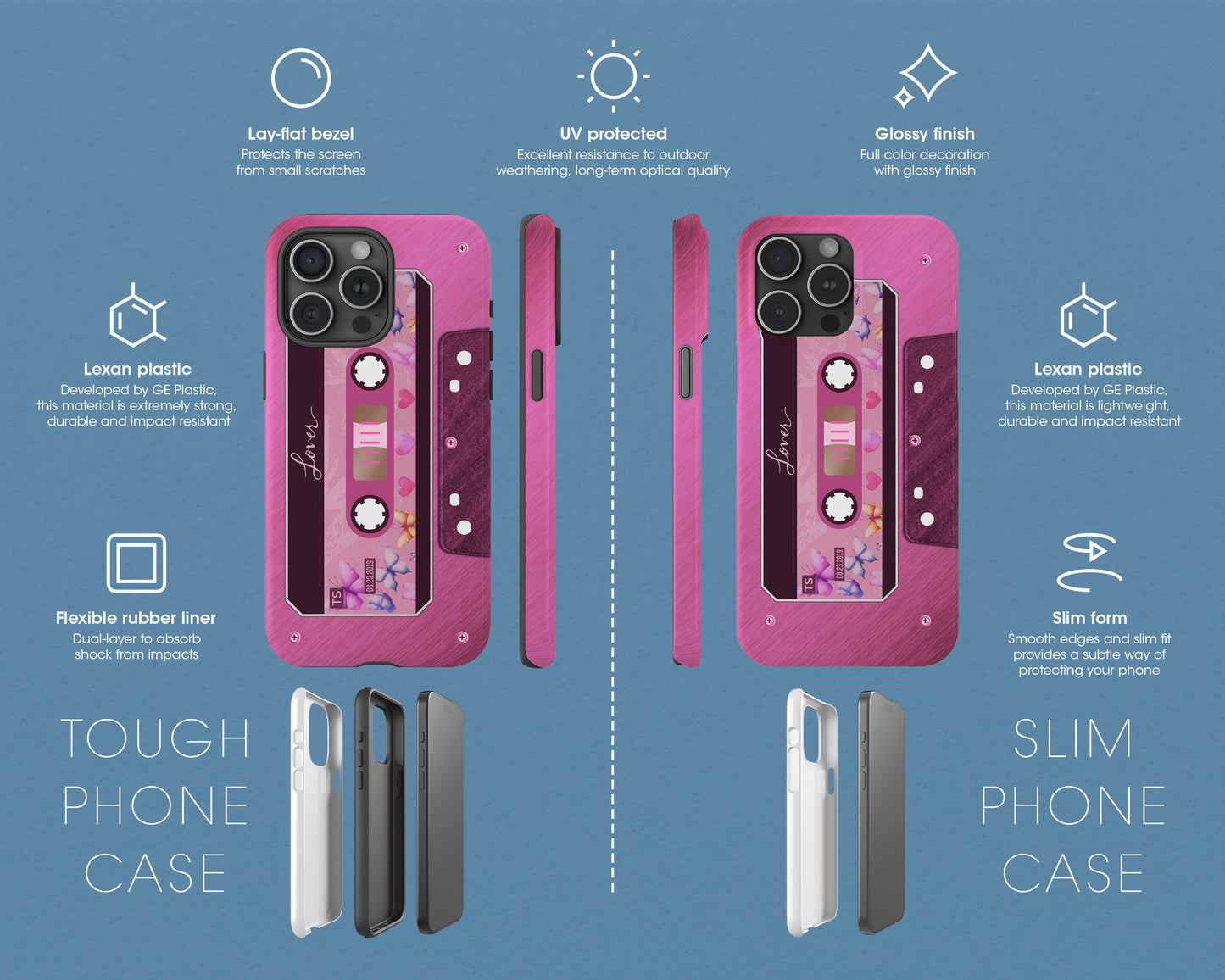 Lover era cassette tape iPhone case
