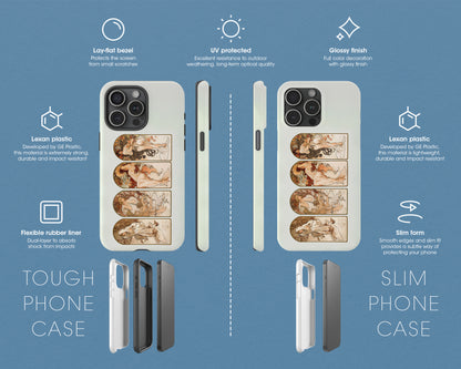 Alphonse Maria Mucha - The Seasons iPhone case