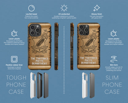 Tortured Poets era medieval scroll iPhone case