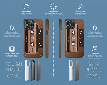 Evermore era cassette tape iPhone case