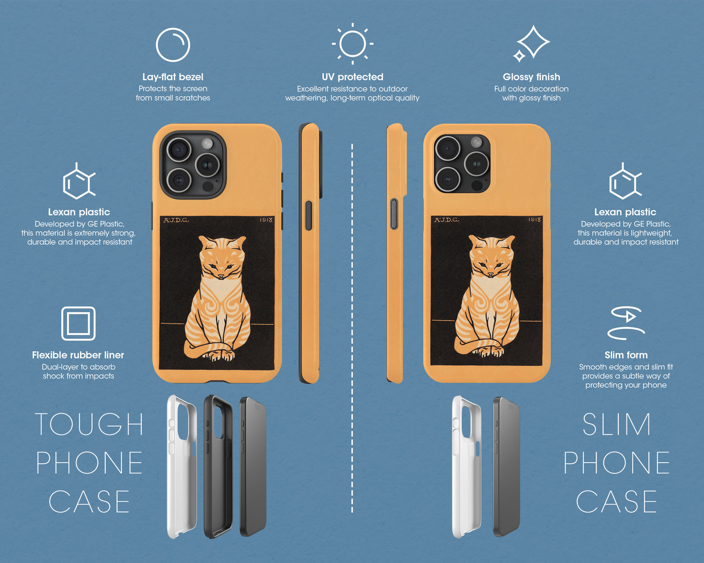 Julie de Graag - Sitting Cat iPhone case