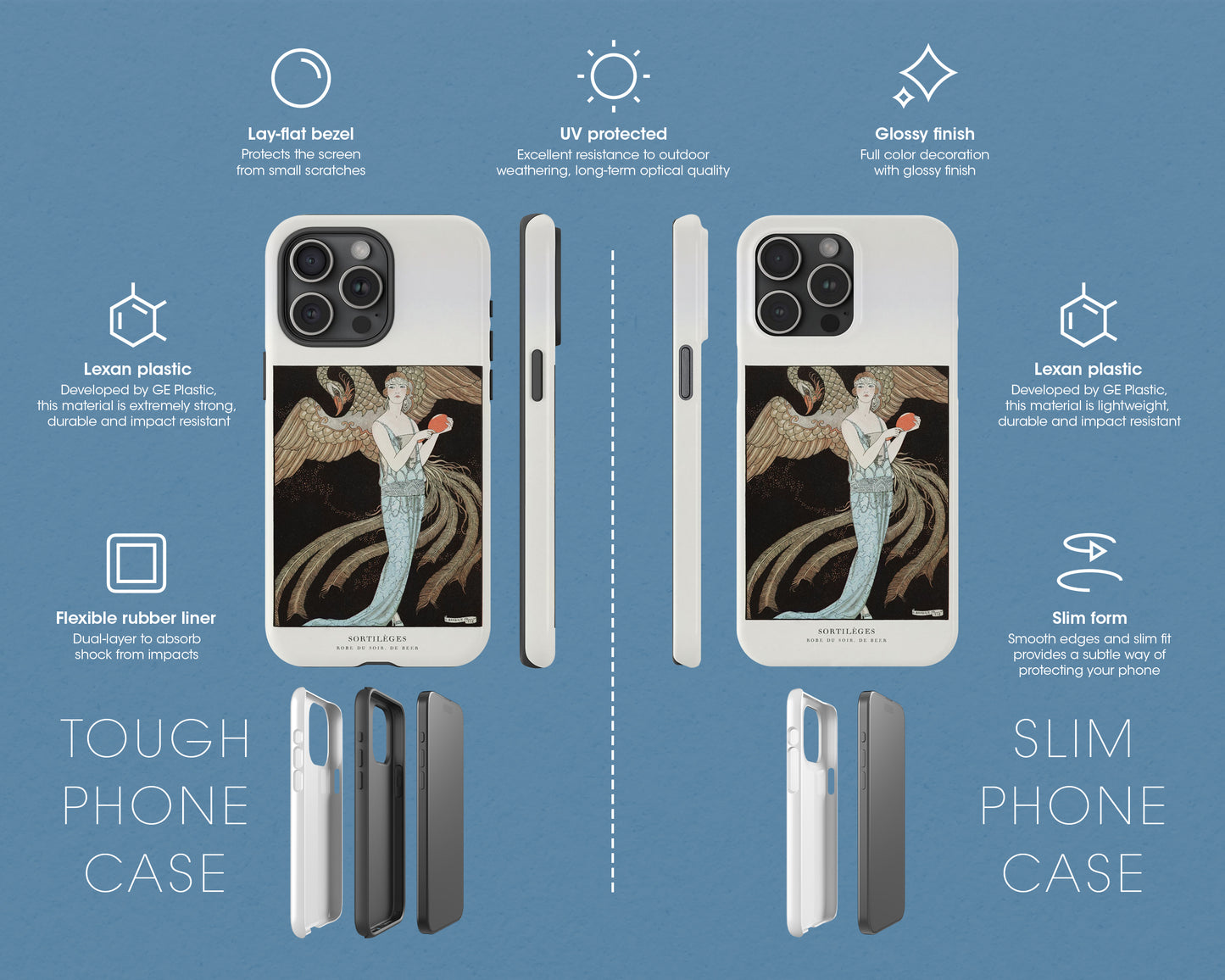 George Barbier - Sortilèges: Evening Dress, de Beer iPhone case