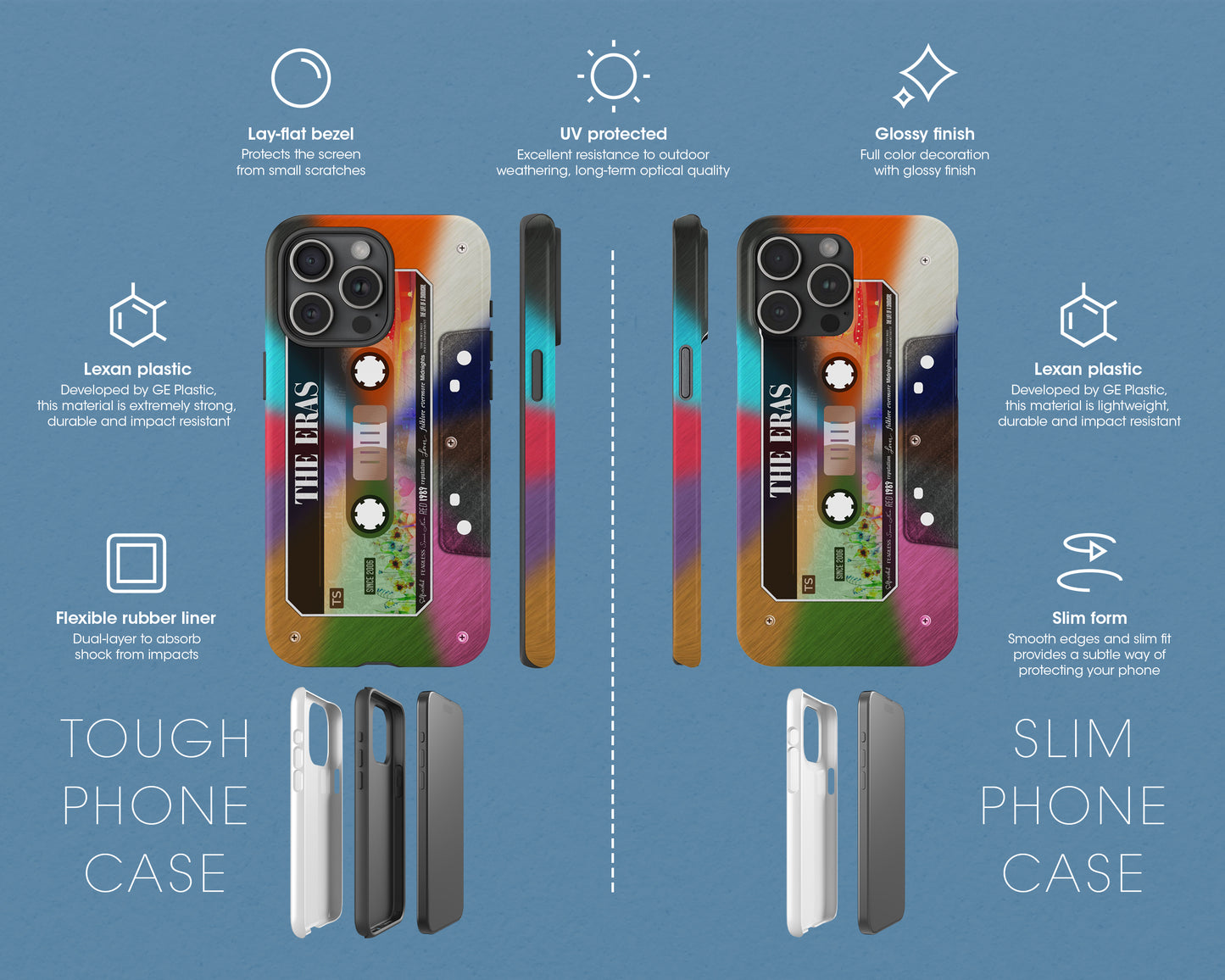 The Eras cassette tape iPhone case