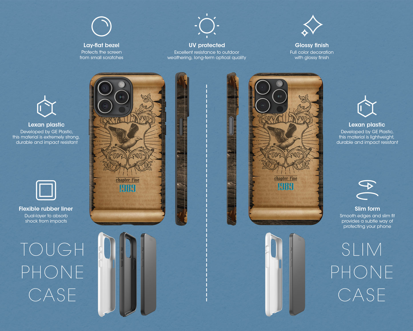 1989 era medieval scroll iPhone case