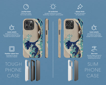 Katsushika Hokusai - The Great Wave off Kanagawa iPhone case