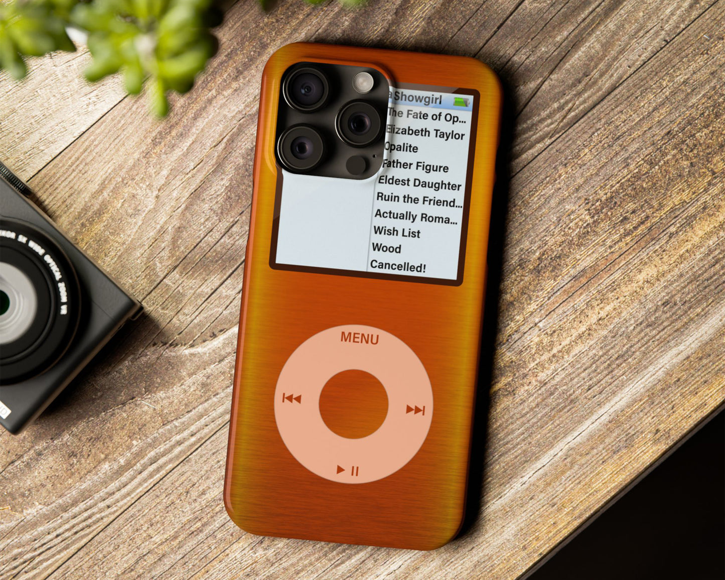 Life of Showgirl era iPod Nano style iPhone case